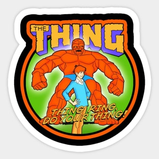 The Thing Cartoon Sticker